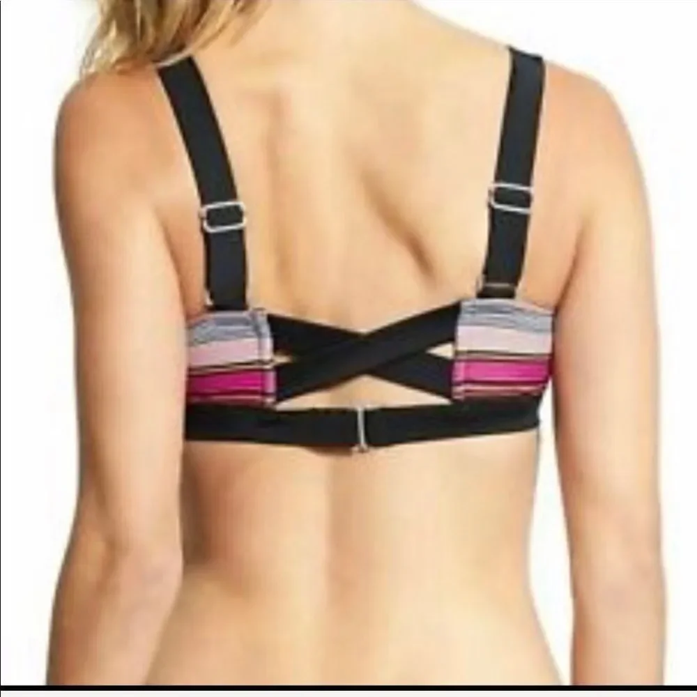 Athleta Capri Stripe Pura Bikini Top NWT